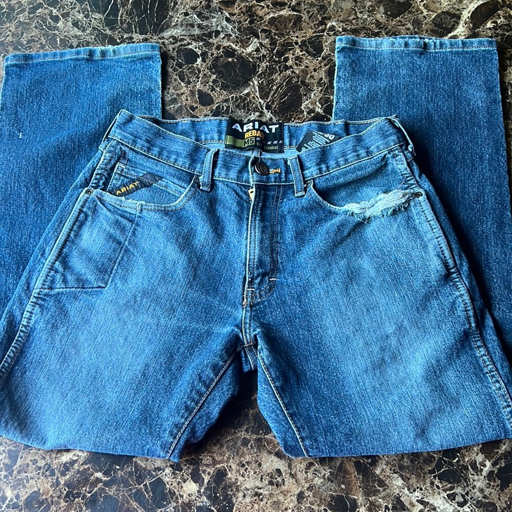 Men’ Ariat Rebar M5 slim straight jeans/ 32X30